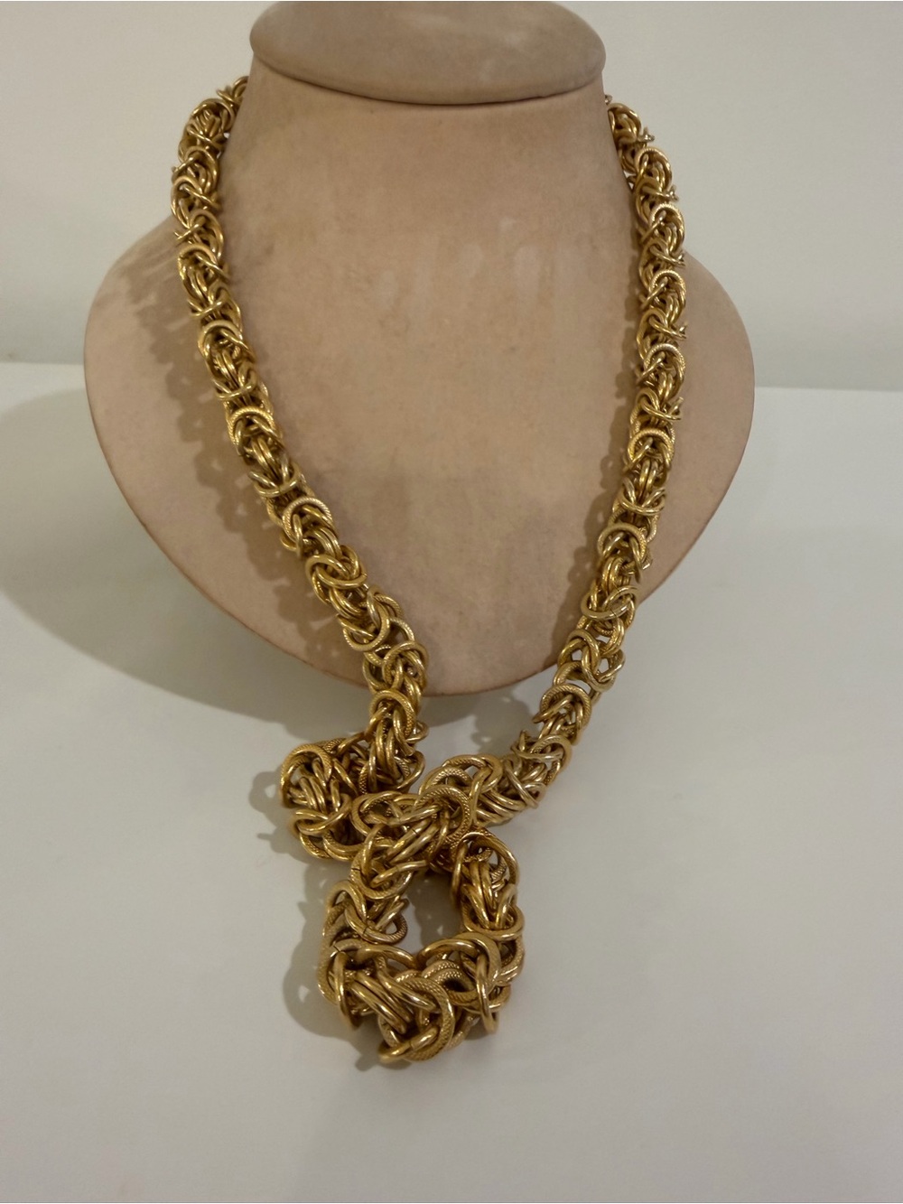 Stunning Vintage Pierre Cardin Byzantine Statement Long Chunky Necklace